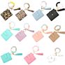 Pragmatic Card Holders Key Chain Tassel Pendant Silicone Beads Bracelet Keychain