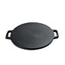 Pre Seasoned Heavy Duty Construction Cast Iron Grilling Wok, Large, Black