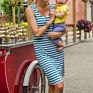 Pregnant Women Casual Breastfeeding Nursing Dress Sleeveless Loose Striped Pregnancy Maternity Long Dresses