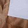 Printed Flax Gold 100% Polyester Faux Silk Curtains India