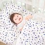 Printing Soft Baby Fitted 100% Cotton Crib Sheet Set