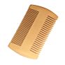 Private Label Portable Fine and Coarse Dual Teeth for Men Moustache Wooden Beard Comb