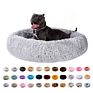 Product Cat Bed round Donut Dog Cushion Basket for Cat Bed Long Fur Plush