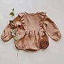 Products Organic Baby Girl Dark Pink Long Sleeve Crawl Pants with Hair Flower Hidden Button Children's Wear Wh