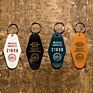 Promotion Vintage Motel Key Chain Blank Plastic Acrylic Hotel Keychain