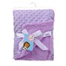 Promotional Gift Minky Dot Baby Blanket with Satin