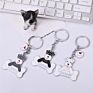 Promotional Metal Logo Keychain, Cute Pet Schnauzer Dog Bone Key Chains