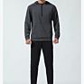 Pullover Long Sleeves for Men Plain Organic Cotton Fitness Half Zip Pullover Waterproof Men's Hoodies