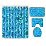 Qiaoze Shower Curtain in Stock Shower Curtain with Bath Rug Sets 3D Shower Curtain