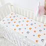 Rainbow 100% Cotton Breathable Infant Bed Baby Fitted Cot Fitted Crib Sheet for Baby