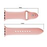 Rainbow Color Smart Silicone Apple Watch Series 6 5 Band Rubber Sport Straps for I Watch Band