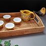 Rattan Tray Rectangular Fruit Bread Storage Basket