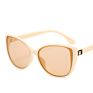 Retro Big Frame Cat Eye Sunglasses with Metal Hinges European and American Trend Sunglasses Women