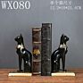 Retro Decoration Study Villa Model Room Soft Ornaments Egyptian Cat Bookend Creative Mascot Cat Bookshelf