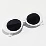 Retro Designer Sunglasses Famous Brands Outdoor Male Female Black White Uv400 Oval Sunglasses