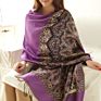 Reversible Paisley Pashmina Shawl Wrap Elegant Colors Scarf