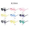 Rimless One Piece Jelly Candy Color Children's Glasses Kids Gradient Pink Irregular Sunglasses