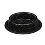 Round Ceramic Gloss Dog Bowl Rust Orange Size Medium Durable Dog Food and Water Pet Dish