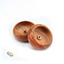 Round Mini Wood Incense Stick Holder Rosewood Style Incense Crafts Home Office Decoration