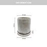 round Shape Cement Flower Pots & Planters Set High- Small Cylinder Flower Pots