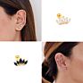 Roxi S925 Sterling Silver Single Crown Stud Earring Diamond Threaded Ear Piercing Cz Earrings