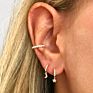 Roxi Zircon Star Moon Charms Drop Earrings Huggies Earrings for Women S925 Silver