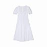 Rs1503 Elegant French Style Blank Dress Boho Puff Sleeve Square Neck Slit Women Dresses Slim A-Line Vestido