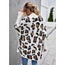 Rts Crazy Women's Loose Knitted Leopard Cardigan Sweaters