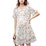 Rts Print Floral Breastfeeding Nursing Pregnant Women Casual Clothes Maternity Elegant Dress