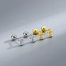 S925 Sterling Silver Cross Luxury Ins Earrings Ear Versatile Silver Stud Earrings for Women