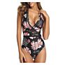 Sales Women One Piece Plunge V Neck Monokini Hollow Out Swimsuits Bathing Suit