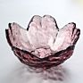 Sauce Dish Glass Small Plate Japanese-Style Hammer Head Pattern Cherry Blossom Glass Sauce Dish Small Dish Vinegar