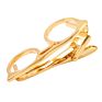 Savoyshi Glasses Design Tie Clips for Men Necktie Tie Bar Clasp Tie Pin Special Mens Gift Free Carving Name