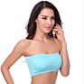 Seamless Bandeau Bra Top with Removable Pads Strapless Bra