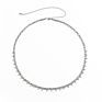 Sellingfashion Imitation Pearl Tassel Double Waist Chain Simple Cross Chain Body Chain Jewelry for Woman