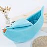 Semi Open Cute Banana Design Warm Super Soft Sofa Playing House Banana Cat Bed for Pets Indoor Sleeping