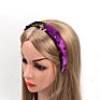 Shenglan Design Two-Sided Sequins Headband Women Kid Flip Sequin Headband Shiny Bing Non Slip Hair Headband Hair Accessories