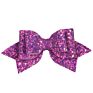 Shiny Leather Hair Accessories Ribbon Colorful Big Hair Bows Clips for Girls Kids