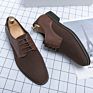 Shoes Stock Moccasins 38-44 Men's Loafers Genuine Leather Upper Rubber Out Sole Breathable