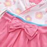 Short Sleeve Infant Toddlers Clothing Solid Color Newborn Kimono Romper Baby