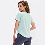 Short Sleeve Yoga Sportswear Swallowtail and Skirt T-Shirt