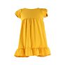 Short Sleeves Blank Embroidered Kids Girls Solid Dress Adorable Smocking Dress with Ruffle