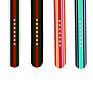Silicone for Apple Watch Band, Sizes 38Mm and 42Mm with Red/Green Stripe Sport Watch Strap 40Mm and 44Mm