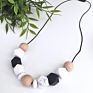 Silicone Teething Jewelry Baby Bpa Free Chewable Infant Necklace