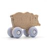Silicone Wooden Wheel Toys