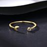 Silver Open Stackable 925 Sterling Jewelry Adjustable Cz Gold Moon Gift Engagement Women Dilver Wedding Simple Ring