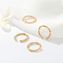 Simple Design 14K Gold Plated Inlaid Zircon Ear Cuff