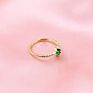 emerald stone ring 925 sterling silver emerald ring