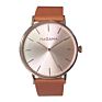 Simple Man Watches Black Stainless Steel Leather Strap Men Watch Black