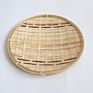 Size Handmade Woven Natural Bamboo Storage Basket Organizer Tray